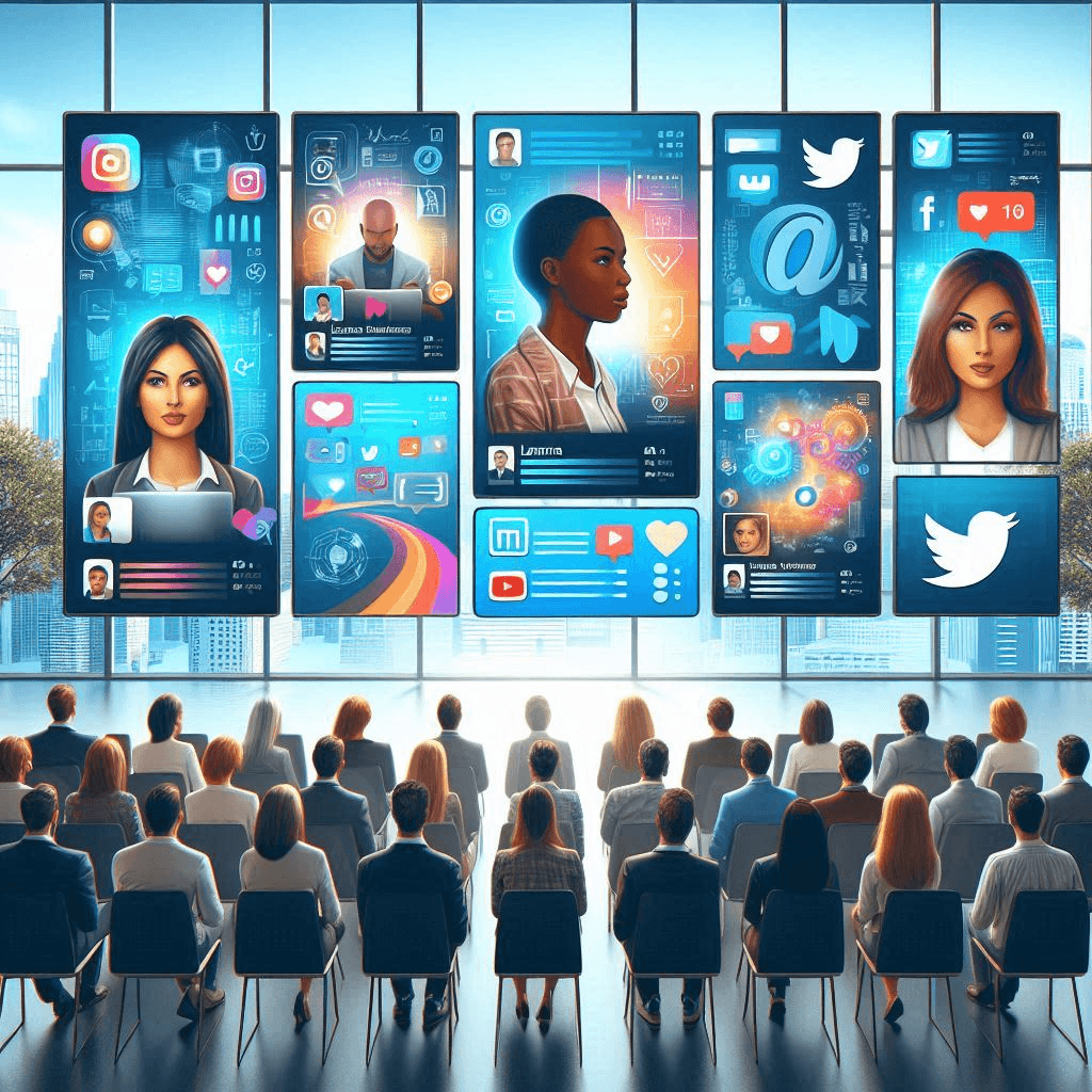 Entrepreneur actively using Twitter on a laptop, illustrating personal branding and audience engagement