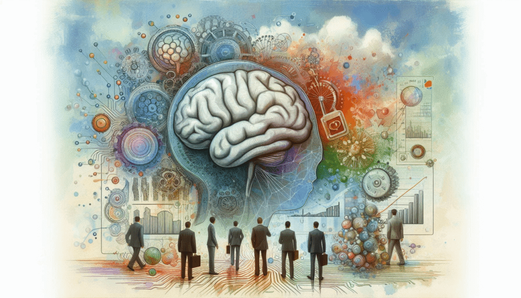 A serene individual practicing mindfulness and reflection, symbolizing emotional intelligence and self-awareness
